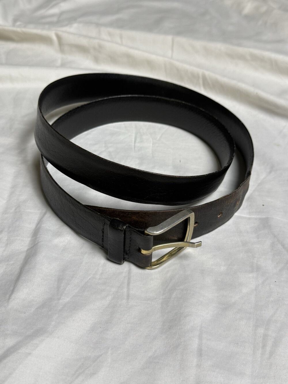 Steerhide Leather Belt Mens Size 38 Brown Heavy Duty Full Grain Western Dress
